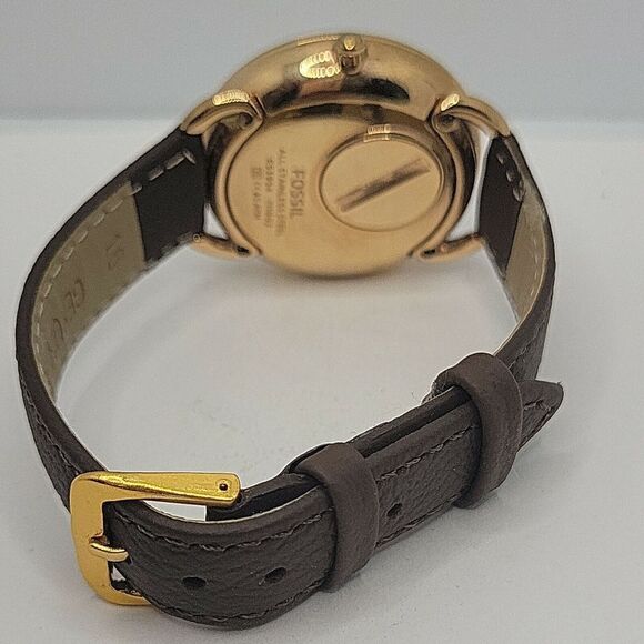 Fossil Tailor ES3954 Women's Brown Leather Analog Dial Quartz Wrist Watch DE154 - Picture 10 of 10